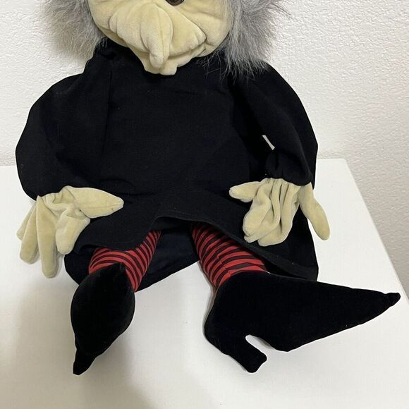 Vintage Folkmanis Folktails Witch Puppet 26" Plush Toy Halloween - Picture 6 of 13